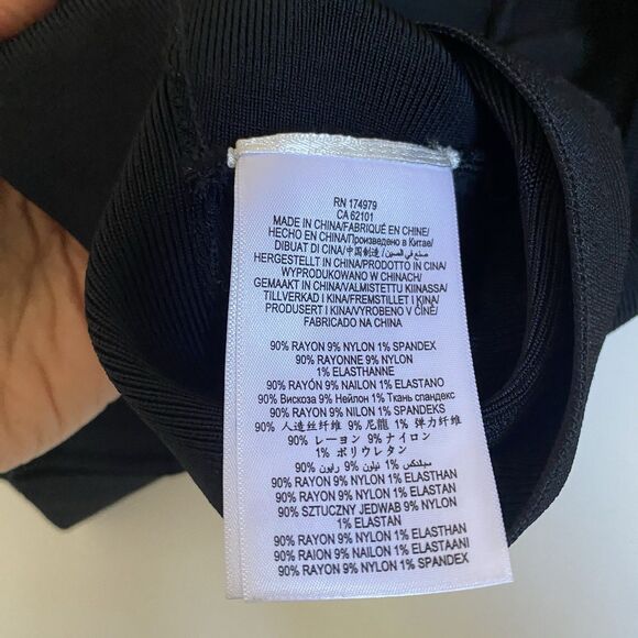 Harve Leger Cropped Fitted Jacket L Black V-neck Short Sleeve Zipper Y2K Party - Picture 5 of 8